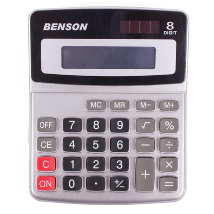 Benson Rekenmachine Profi - 8-Cijferig - Sinus & Cosinus - Zilver