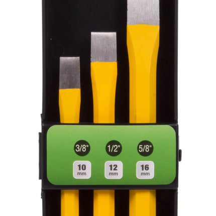 Benson Beitelset - 3-delig - Cr-V Staal - 10, 12 en 16 mm - Professioneel