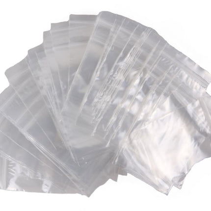 Benson Gripzakjes Afsluitbaar - 100 Stuks - 5 x 7,6 cm - Hersluitbaar - Transparant