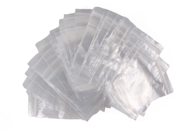 Benson Gripzakjes Afsluitbaar - 100 Stuks - 5 x 7,6 cm - Hersluitbaar - Transparant