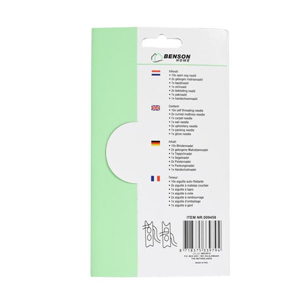 Benson Speciale Naaldenset - 18-Delig - Voor Reparatie & Bekleding