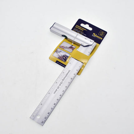 Benson Winkelhaak met Waterpas - 200 x 100 mm - Aluminium