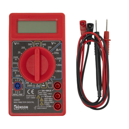 Benson Digitale Multimeter - Universeel Meetinstrument - 19 Meetbereiken