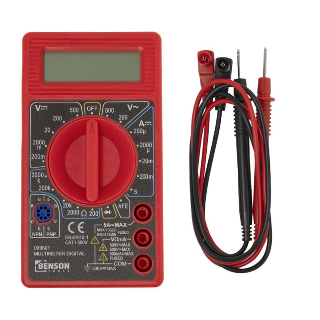 Benson Digitale Multimeter - Universeel Meetinstrument - 19 Meetbereiken