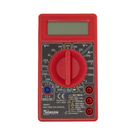 Benson Digitale Multimeter - Universeel Meetinstrument - 19 Meetbereiken