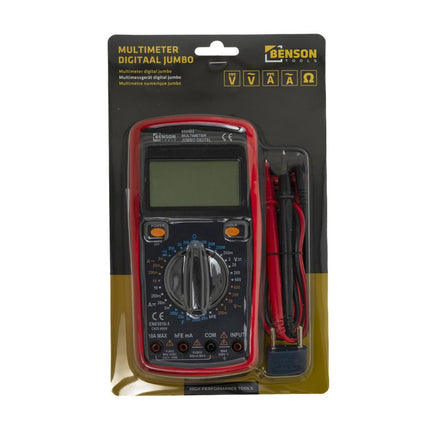 Benson Digitale Multimeter - Jumbo LCD Scherm - Universeel Meetinstrument