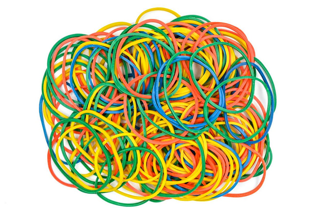 Benson Elastiekjes Multicolor - 50 Gram - Sterk & Flexibel