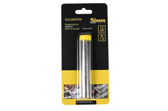 Benson Soldeertin - 1 mm - 15 Gram (3 meter) - In Handige Dispenser
