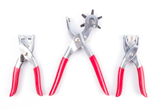 Benson Gatentangset - 3-delig - Inclusief Nesteltang & Drukknoptang - Rood
