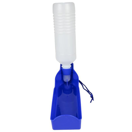 Benson Hondendrinkfles - 500 ml - Lichtgewicht - Rood/Blauw
