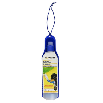 Benson Hondendrinkfles - 500 ml - Lichtgewicht - Rood/Blauw