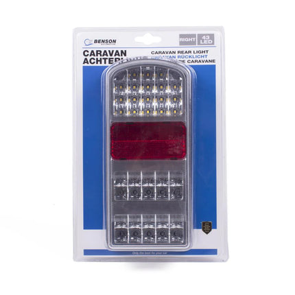 Benson Achterlicht LED Rechts - 5 Functies - 43 LED's - 5-Pin Connector