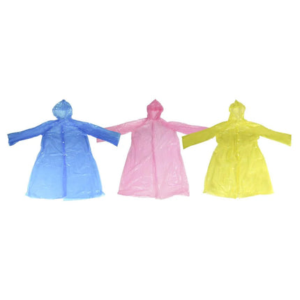 Benson Lange Wegwerp Regenjas - 120 cm - One Size - Diverse Kleuren