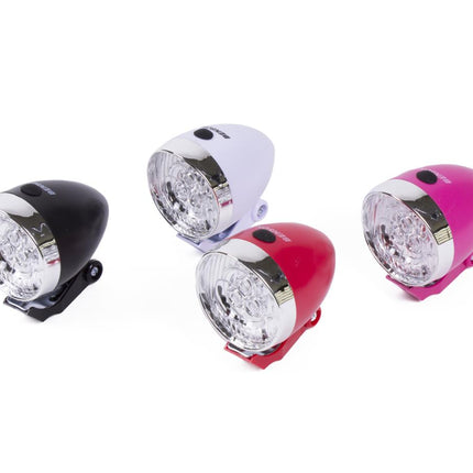 Benson Classic LED Fietskoplamp - 2 LED's - 4 Lux - Diverse Kleuren - Incl. Batterijen