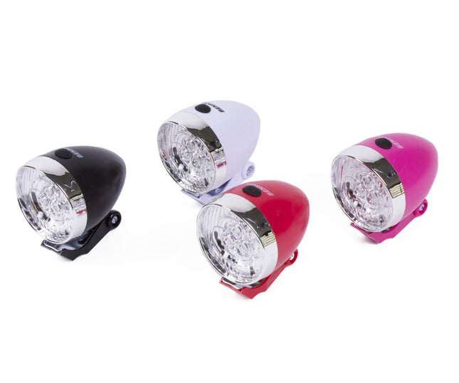 Benson Classic LED Fietskoplamp - 2 LED's - 4 Lux - Diverse Kleuren - Incl. Batterijen