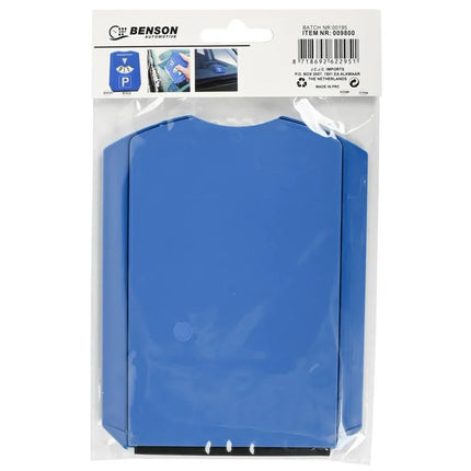 Benson Parkeerschijf & IJskrabber – 2-in-1 Auto-accessoire – Compact & Robuust