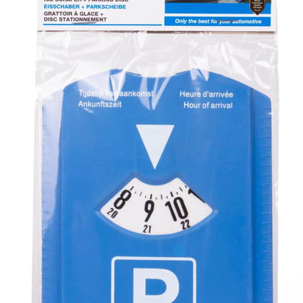 Benson Parkeerschijf & IJskrabber – 2-in-1 Auto-accessoire – Compact & Robuust