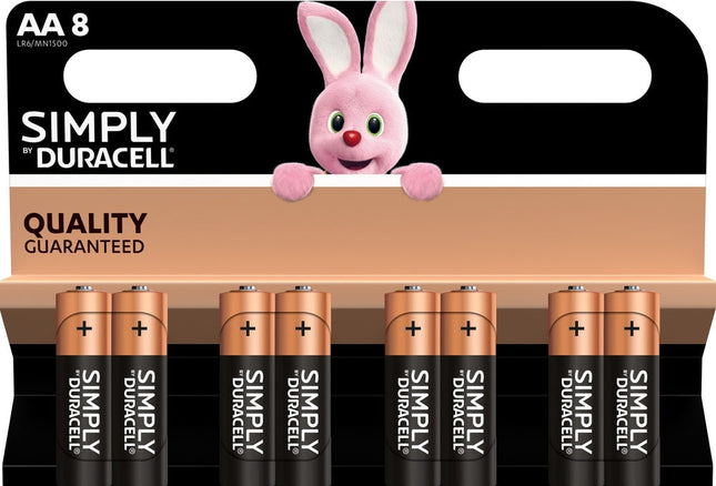 Duracell Plus AA Batterijen - LR6 - 1.5V - 8 stuks - Voordeelverpakking