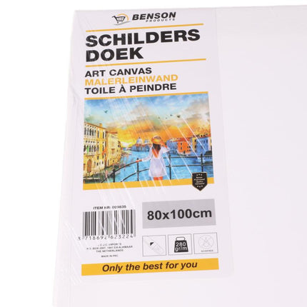 Benson Schildersdoek 80 x 100 cm - 100% Katoen - 280 g/m²
