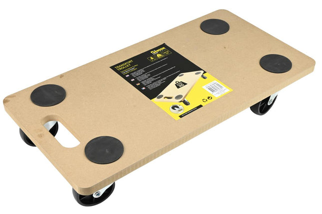 Benson Transport Trolley 58x30 cm - 200 kg Draagvermogen - MDF Plateauwagen