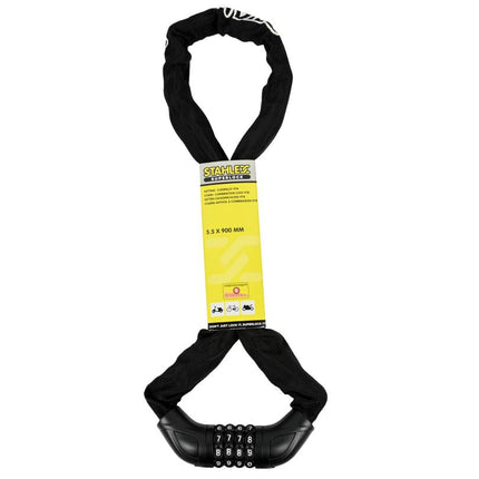 Stahlex Cijferslot - 90 cm - Gehard Staal - Zwart - SuperSafe Cilinder