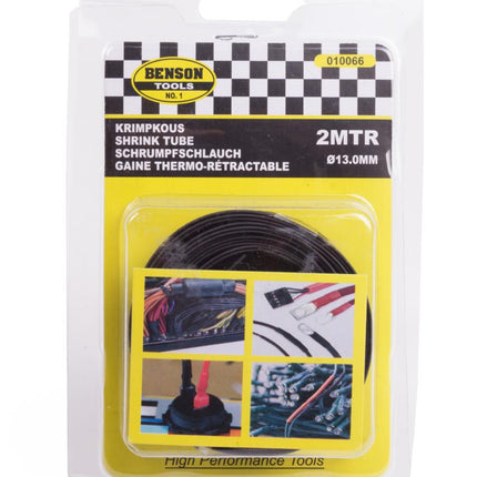 Benson Krimpkous Zwart 13 mm - 2 Meter - Krimpverhouding 3:1
