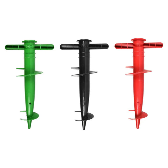 Benson Parasol Grondboor - 30 cm - Kunststof - Voor Ø 25-36 mm - Assorti Kleuren
