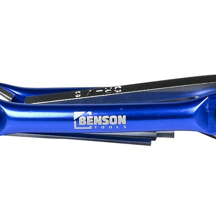 Benson Vouwbare Inbusset - 6-delig - Blauw Aluminium
