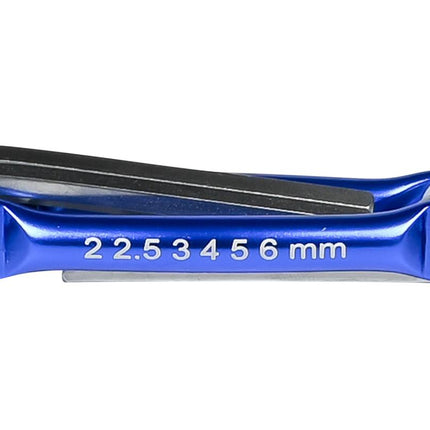 Benson Vouwbare Inbusset - 6-delig - Blauw Aluminium
