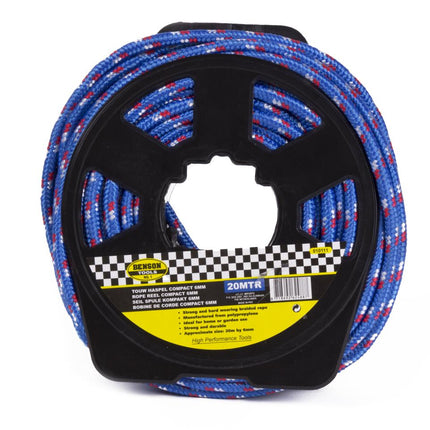 Benson Nylon Touw op Haspel 6 mm x 20 Meter - Weerbestendig