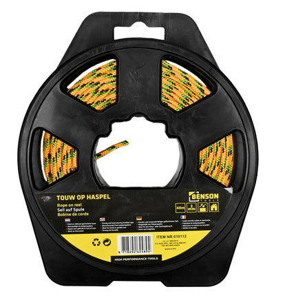 Benson Nylon Touw op Haspel 3 mm x 40 Meter - Weerbestendig