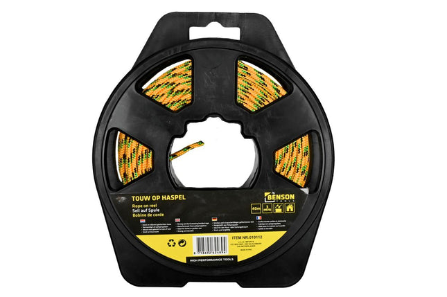 Benson Nylon Touw op Haspel 3 mm x 40 Meter - Weerbestendig