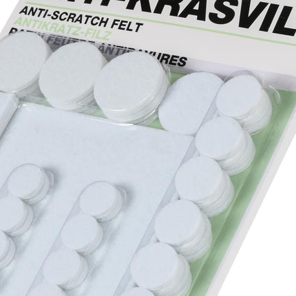 Benson Antikrasvilt Set - 80-delig - Wit - Diverse Maten - Sterk Klevend