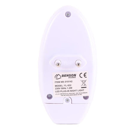 Benson Insectenlamp Plug-in Wit - 20m² Bereik