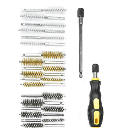 Benson Borstelset - 18-delig - Nylon, Staal & Messing - 9 t/m 19 mm