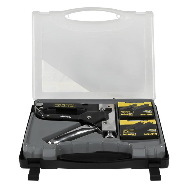 Benson Handtacker Set - 601-delig - Inclusief 3 Soorten Nieten & Opbergkoffer