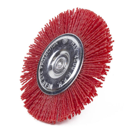 Benson Nylon Schijfborstel – Ø 100 mm – Rood (Grof/Agressief)