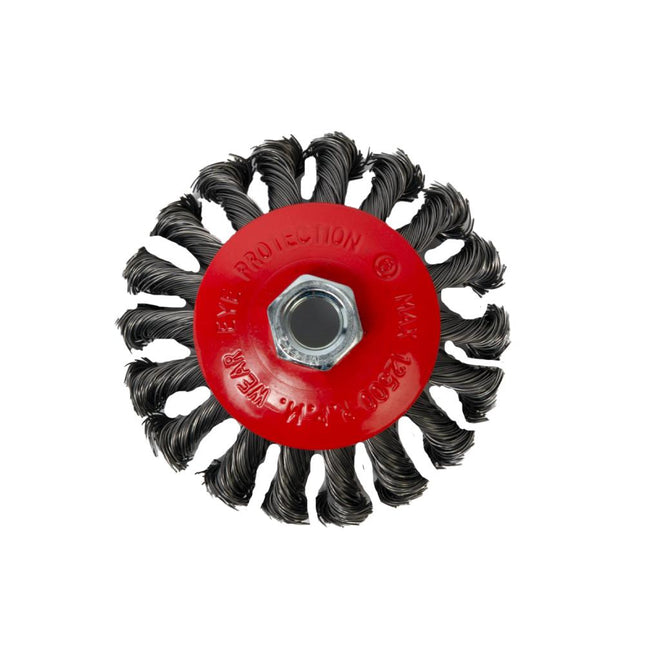 Benson Kegelborstel – Ø 125 mm – Getordeerd Staal – M14