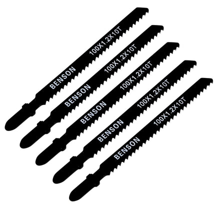 Benson Decoupeerzaagbladen voor Hout – 5-delig – T-schacht – 100 mm