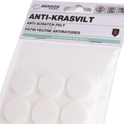Benson Antikrasvilt Set - 25-delig - Wit - Diverse Maten - Extra Sterk Klevend