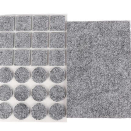 Benson Antikrasvilt Set - 25-delig - Grijs - Diverse Maten - Sterk Klevend