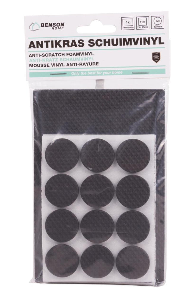 Benson Antikras Startersset - Schuimvinyl EVA - 25-delig - Zwart - Zelfklevend