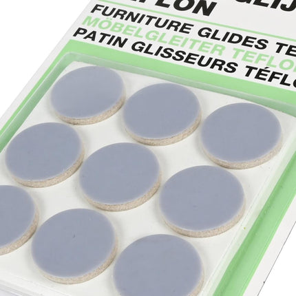 Benson Antikrasvilt PE / Rubber Set - Ø 25 mm - Zwart - 18 stuks