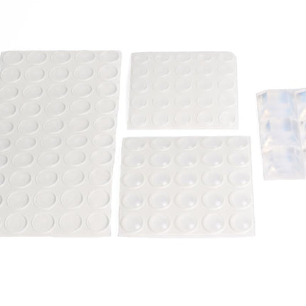 Benson Siliconendruppels Set – 106-delig – Transparant – Diverse Maten – Zelfklevend