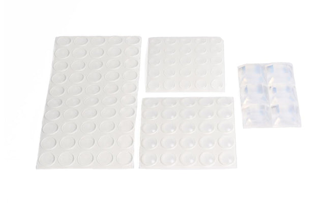 Benson Siliconendruppels Set – 106-delig – Transparant – Diverse Maten – Zelfklevend