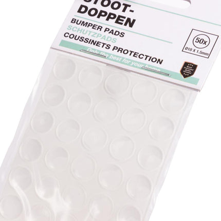 Benson Transparante Stootdoppen - Ø10 x 1.5 mm - Zelfklevend - 50 stuks