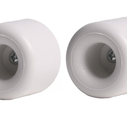 Benson Deurstopper Wandmontage – Wit Rubber – Ø 40 mm – 2 stuks – Inclusief Bevestiging