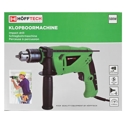 Hofftech Klopboormachine - 500W - Variabel Toerental - Inclusief Diepteaanslag