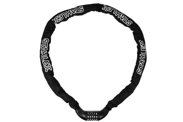 Stahlex Ketting Cijferslot - 7 mm Schakels - 140 cm - Zwart - Instelbaar
