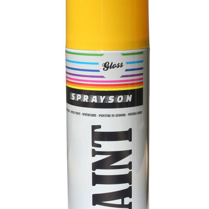 Sprayson Hoogglans Spuitlak RAL 1021 - 400 ml - Professionele Gele Afwerking